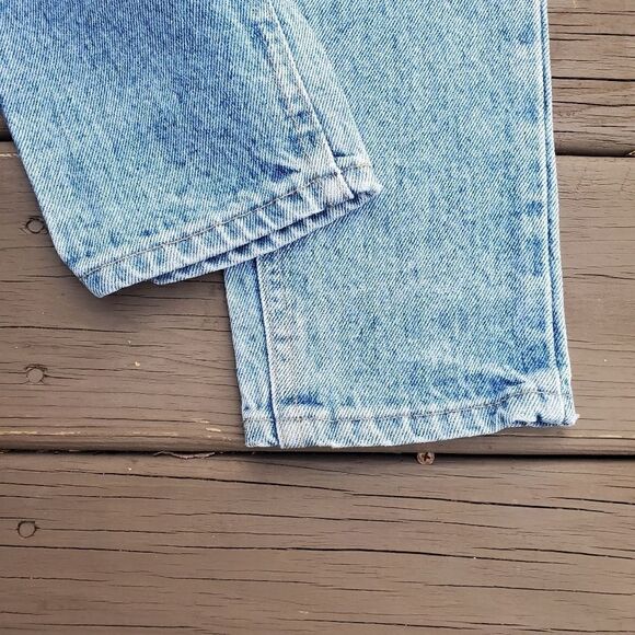Vintage Lee High Rise Mom Tapered Leg Relaxed Fit Stone Acid Wash Denim Jeans 25 - Picture 7 of 8